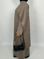 SALE~Brown Abaya Coat with Scarf