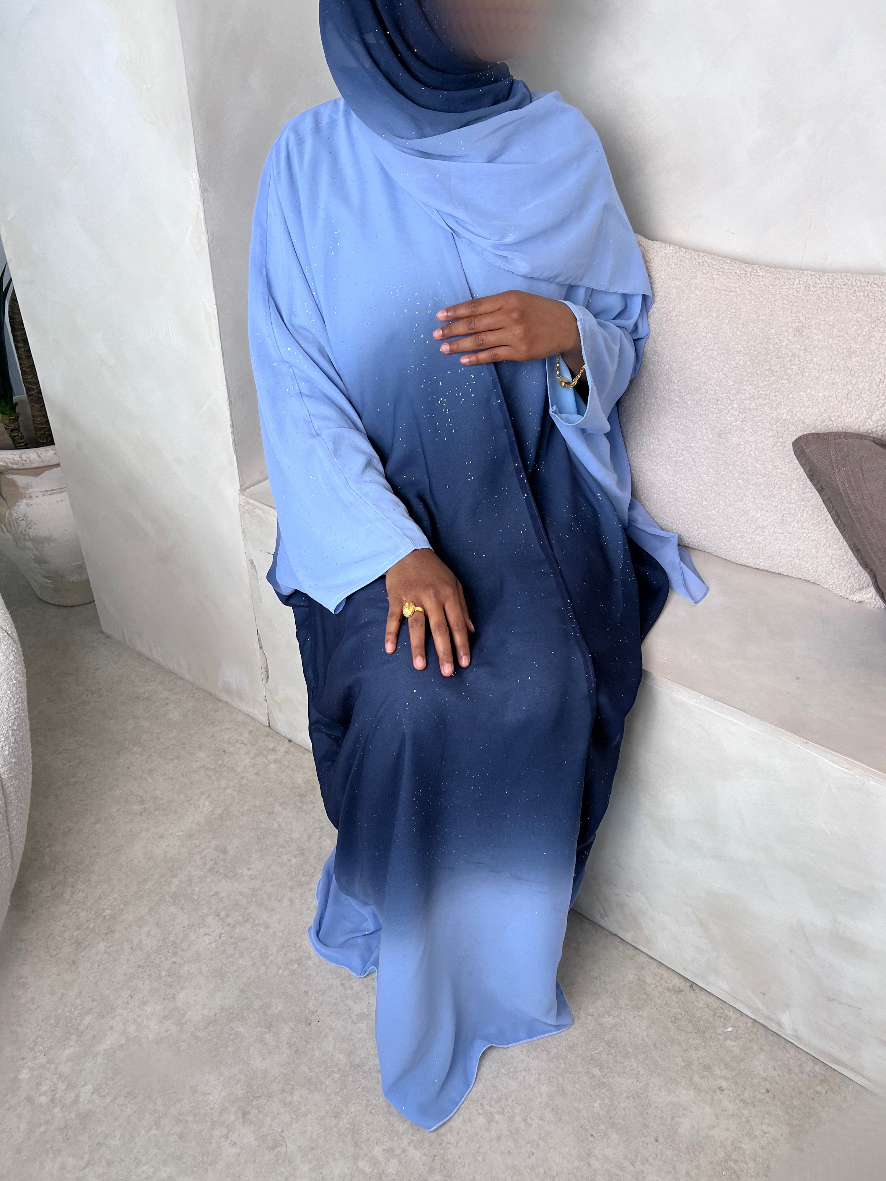 Luxury Blue Ombre Shimmer Set