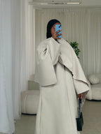 SALE~Beige Abaya Coat with Scarf