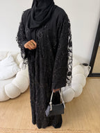 Black lace Abaya