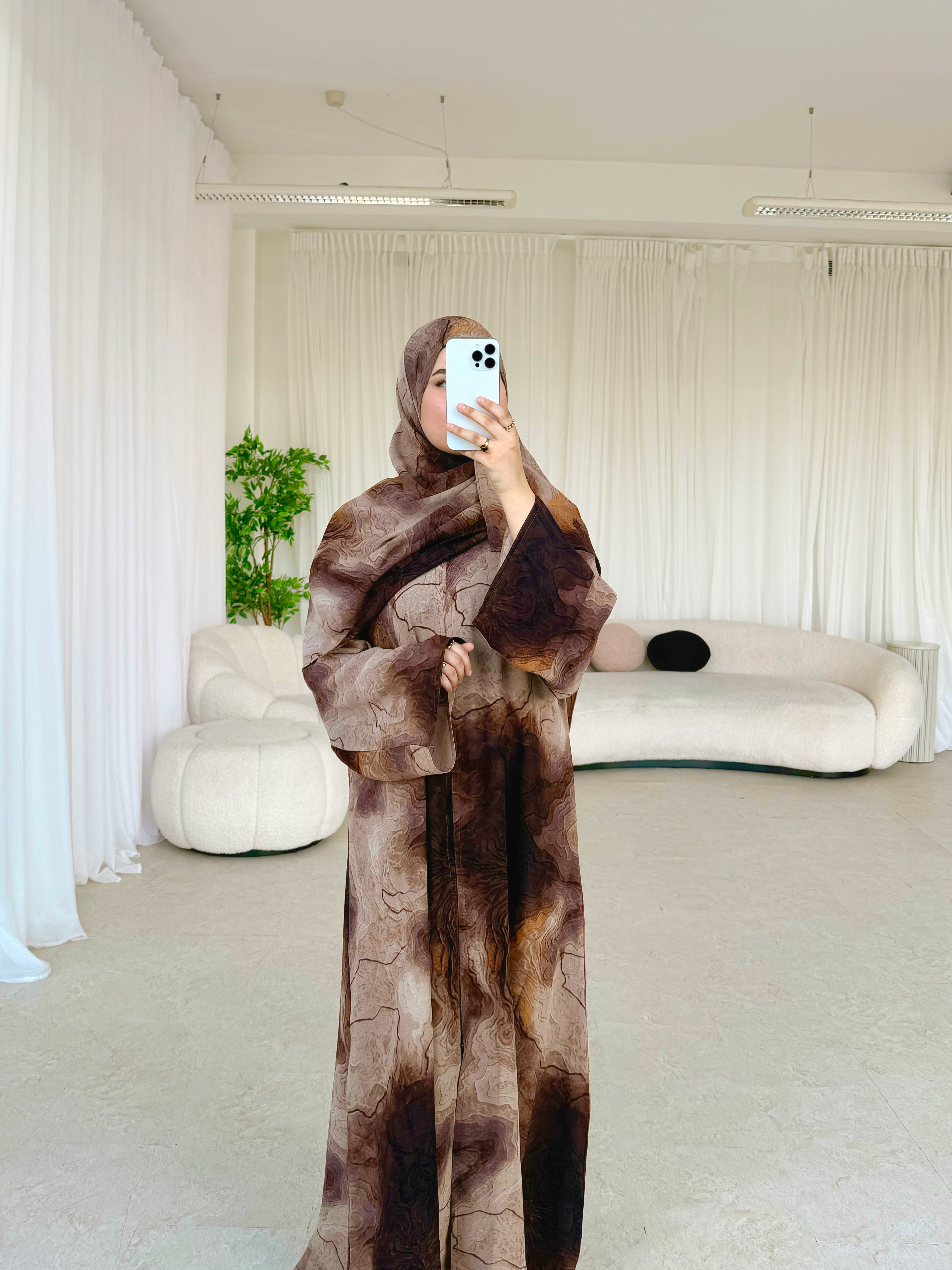 Marbella Luxe Open Abaya Set
