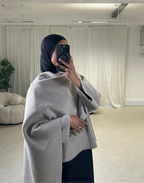 SALE~Coat with Asymmetric Scarf