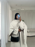 SALE~Beige Abaya Coat with Scarf