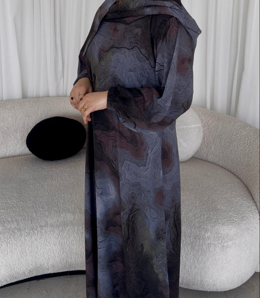 Marbella Luxe Open Abaya Set