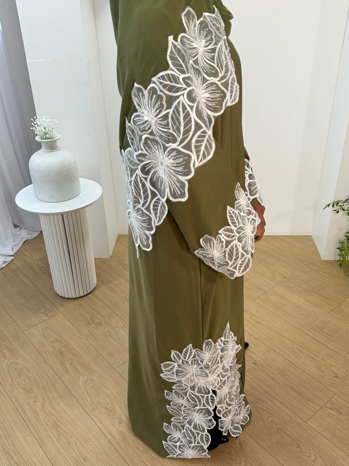 Khaki Lace set