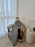 Checkered Abaya