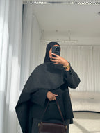 SALE~Coat with Asymmetric Scarf
